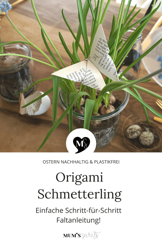 Upcycling-Origami-Schmetterling-aus_recycelten_Buchseiten-für-Ostern-MUMSsecrets_de