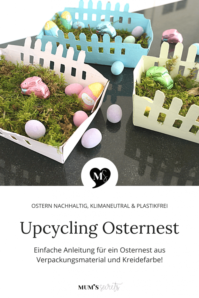 Upcycling Osternest aus Verpackungsmaterial by MUM'S secrets
